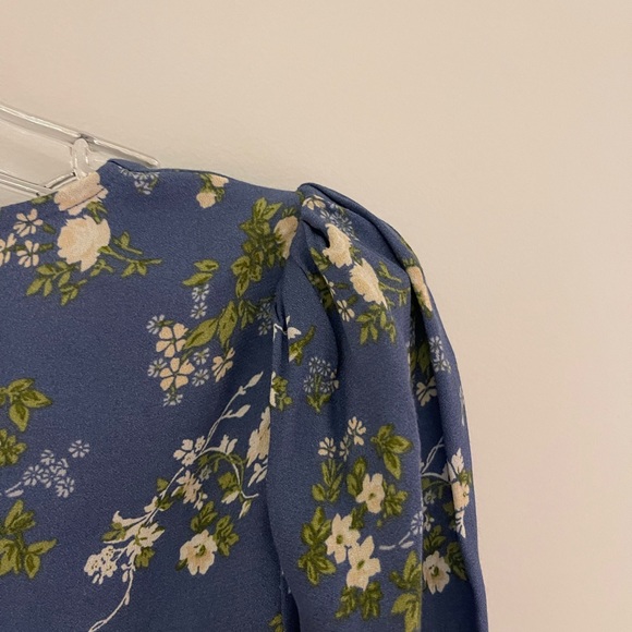 Reformation Nell Corset Top, XS, Blue Floral - Picture 10 of 13